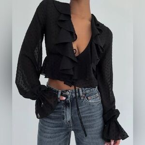 New rumored Black Tie Front Blouse